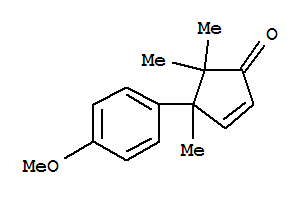 2-Cyclopenten-1-one,4-(4-methoxyphenyl)-4,5,5-trimethyl-(9ci) Structure,807377-62-4Structure