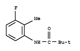 (9CI)-N-(3-氟-2-甲基苯基)-2,2-二甲基-丙酰胺結(jié)構(gòu)式_811810-61-4結(jié)構(gòu)式