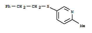 (9CI)-2-甲基-5-[(2-苯基乙基)硫代]-吡啶結(jié)構(gòu)式_812637-24-4結(jié)構(gòu)式