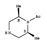 Piperazine,1-acetyl-2,6-dimethyl-,(2r,6s)-rel-(9ci) Structure,813425-63-7Structure