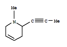 (9CI)-1,2,3,6-四氫-1-甲基-2-(1-丙炔)-吡啶結(jié)構(gòu)式_81585-26-4結(jié)構(gòu)式