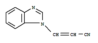 (9ci)-3-(1H-苯并咪唑-1-基)-2-丙烯腈結(jié)構(gòu)式_82819-77-0結(jié)構(gòu)式