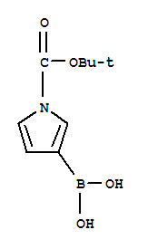 1-N-Boc-吡咯-3-硼酸結構式_832697-40-2結構式