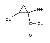 (9ci)-2-氯-1-甲基-環(huán)丙烷羰酰氯結構式_83553-05-3結構式