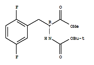 (2r)-2-[(叔丁氧基羰基)氨基]-3-(2,5-二氟苯基)丙酸甲酯結(jié)構(gòu)式_837430-11-2結(jié)構(gòu)式