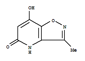 (9ci)-7-羥基-3-甲基-異噁唑并[4,5-b]吡啶-5(4h)-酮結(jié)構(gòu)式_83988-34-5結(jié)構(gòu)式