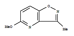 (9ci)-5-甲氧基-3-甲基-異噁唑并[4,5-b]吡啶結構式_83988-41-4結構式