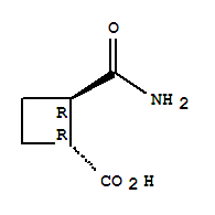 反式-(9ci)-2-(氨基羰基)-環(huán)丁烷羧酸結(jié)構(gòu)式_84585-79-5結(jié)構(gòu)式