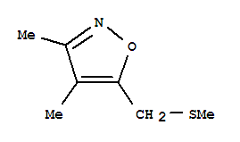 (9ci)-3,4-二甲基-5-[(甲基硫代)甲基]-異噁唑結構式_84654-46-6結構式