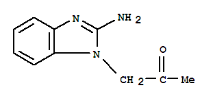 (9ci)-1-(2-氨基-1H-苯并咪唑-1-基)-2-丙酮結構式_84705-05-5結構式
