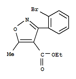 (9CI)-3-(2-溴苯基)-5-甲基-4-異噁唑羧酸乙酯結構式_848186-83-4結構式