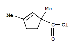 (9ci)-1,3-二甲基-2-環(huán)戊烯-1-羰酰氯結(jié)構(gòu)式_84884-05-9結(jié)構(gòu)式