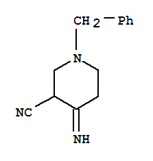 4-亞氨基-1-(苯基甲基)-3-哌啶甲腈結(jié)構(gòu)式_85277-11-8結(jié)構(gòu)式