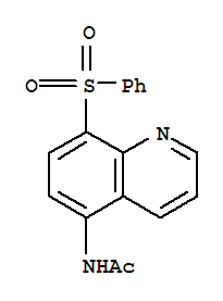 (4CI)-5-乙酰氨基-8-(苯基磺?；?-喹啉結(jié)構(gòu)式_858277-12-0結(jié)構(gòu)式