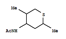 N-(2,5-二甲基四氫-2H-噻喃-4-基)乙酰胺結(jié)構(gòu)式_858821-82-6結(jié)構(gòu)式
