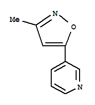 (9CI)-3-(3-甲基-5-異噁唑)-吡啶結(jié)構(gòu)式_85903-38-4結(jié)構(gòu)式
