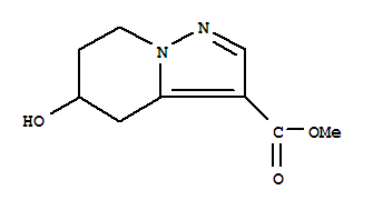 5-羥基-4,5,6,7-四氫吡唑并[1,5-a]吡啶-3-羧酸甲酯結(jié)構(gòu)式_866216-23-1結(jié)構(gòu)式