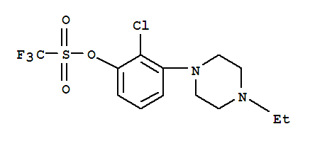 1,1,1-三氟-,2-氯-3-(4-乙基-1-哌嗪)甲烷磺酸苯酯結(jié)構(gòu)式_871356-23-9結(jié)構(gòu)式