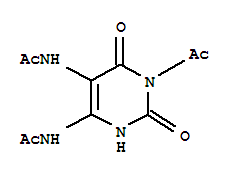 (5CI)-5,6-二乙酰氨基-3-乙?；?尿嘧啶結(jié)構(gòu)式_873376-13-7結(jié)構(gòu)式
