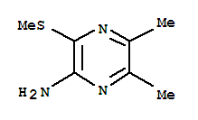 (9CI)-5,6-二甲基-3-(甲基硫代)-吡嗪胺結(jié)構(gòu)式_87444-27-7結(jié)構(gòu)式