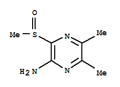 (9CI)-5,6-二甲基-3-(甲基亞磺酰基)-吡嗪胺結(jié)構(gòu)式_87444-28-8結(jié)構(gòu)式