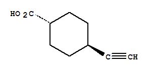 反式-(9ci)-4-乙炔-環(huán)己烷羧酸結(jié)構(gòu)式_88075-27-8結(jié)構(gòu)式