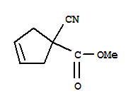 (9ci)-1-氰基-3-環(huán)戊烯-1-羧酸甲酯結(jié)構(gòu)式_88326-52-7結(jié)構(gòu)式