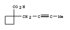 (9ci)-1-(2-丁炔基)-環(huán)丁烷羧酸結(jié)構(gòu)式_89056-27-9結(jié)構(gòu)式