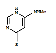 (7ci)-6-(甲基氨基)-4-嘧啶硫醇結(jié)構(gòu)式_89180-10-9結(jié)構(gòu)式