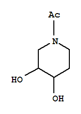 (7ci)-1-乙?；?3,4-哌啶二醇結(jié)構(gòu)式_89895-83-0結(jié)構(gòu)式