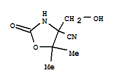 4-Oxazolidinecarbonitrile,4-(hydroxymethyl)-5,5-dimethyl-2-oxo-(7ci)Structure,89943-53-3Structure 4-Oxazolidinecarbonitrile,4-(hydroxymethyl)-5,5-dimethyl-2-oxo-(7ci) Structure,89943-53-3Structure