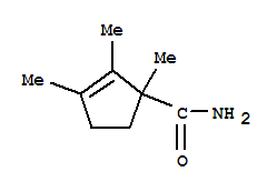 (7ci)-1,2,3-三甲基-2-環(huán)戊烯-1-羧酰胺結(jié)構(gòu)式_90608-04-1結(jié)構(gòu)式