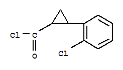 (7ci)-2-(o-氯苯基)-環(huán)丙烷羰酰氯結(jié)構(gòu)式_90767-75-2結(jié)構(gòu)式