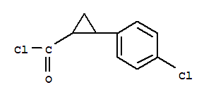 (7ci)-2-(p-氯苯基)-環(huán)丙烷羰酰氯結(jié)構(gòu)式_90767-76-3結(jié)構(gòu)式