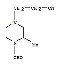 1-Piperazinecarboxaldehyde,4-(2-cyanoethyl)-2-methyl-(7ci)Structure,90768-57-3Structure 1-Piperazinecarboxaldehyde,4-(2-cyanoethyl)-2-methyl-(7ci) Structure,90768-57-3Structure