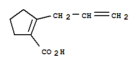 (9ci)-2-(2-丙烯基)-1-環(huán)戊烯-1-羧酸結(jié)構(gòu)式_90969-23-6結(jié)構(gòu)式