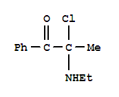 (7CI)-2-氯-2-(乙基氨基)-苯丙酮結(jié)構(gòu)式_91131-21-4結(jié)構(gòu)式