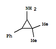 (7ci)-2,2-二甲基-3-苯基-環(huán)丙胺結(jié)構(gòu)式_91245-67-9結(jié)構(gòu)式