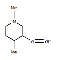(9ci)-3-乙炔-1,4-二甲基-哌啶結(jié)構(gòu)式_91324-41-3結(jié)構(gòu)式