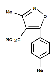 (7ci)-3-甲基-5-對(duì)甲苯-4-異噁唑羧酸結(jié)構(gòu)式_91569-57-2結(jié)構(gòu)式