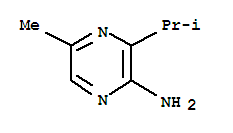 (9CI)-5-甲基-3-(1-甲基乙基)-吡嗪胺結(jié)構(gòu)式_91678-84-1結(jié)構(gòu)式