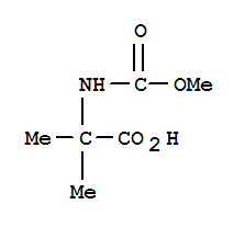 N-(甲氧基羰基)-2-甲基丙氨酸結(jié)構(gòu)式_91826-96-9結(jié)構(gòu)式