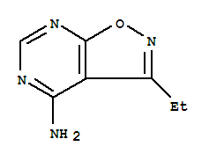 (7ci)-4-氨基-3-乙基-異噁唑并[5,4-d]嘧啶結(jié)構(gòu)式_91997-08-9結(jié)構(gòu)式