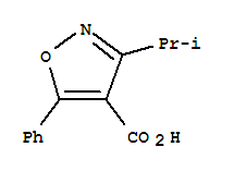 (7ci)-3-異丙基-5-苯基-4-異噁唑羧酸結構式_92029-27-1結構式