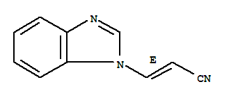 (e)-(9ci)-3-(1H-苯并咪唑-1-基)-2-丙烯腈結(jié)構(gòu)式_92173-65-4結(jié)構(gòu)式