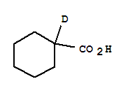 環(huán)己甲酸-D1結(jié)構(gòu)式_933-37-9結(jié)構(gòu)式