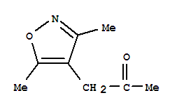 (9ci)-1-(3,5-二甲基-4-異噁唑基)-2-丙酮結(jié)構(gòu)式_95113-53-4結(jié)構(gòu)式