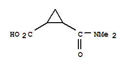 (6ci)-2-二甲基氨基甲酰-環(huán)丙烷羧酸結(jié)構(gòu)式_98431-89-1結(jié)構(gòu)式