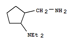 (6ci)-2-二乙基氨基-環(huán)戊烷甲胺結(jié)構(gòu)式_99178-19-5結(jié)構(gòu)式