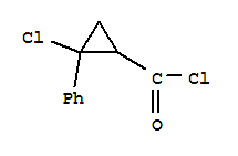 (6ci)-2-氯-2-苯基-環(huán)丙烷羰酰氯結(jié)構(gòu)式_99360-73-3結(jié)構(gòu)式